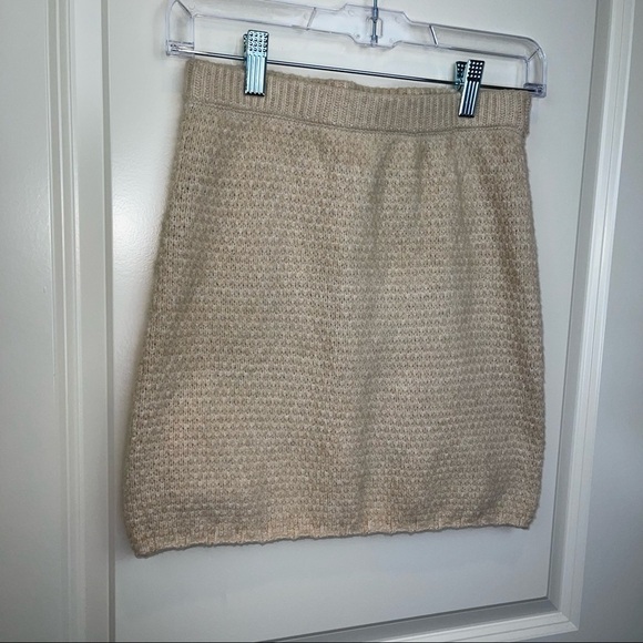 Free People Mae Sweater Mini Skirt Au Lait Sz XS - Picture 11 of 16